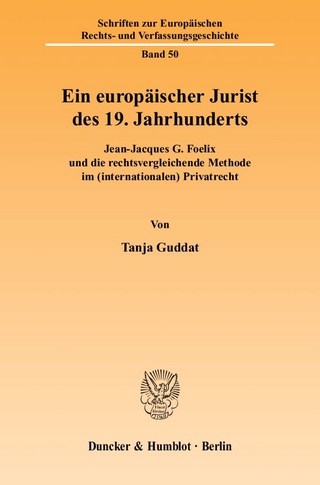 Ein europäischer Jurist des 19. Jahrhunderts.
