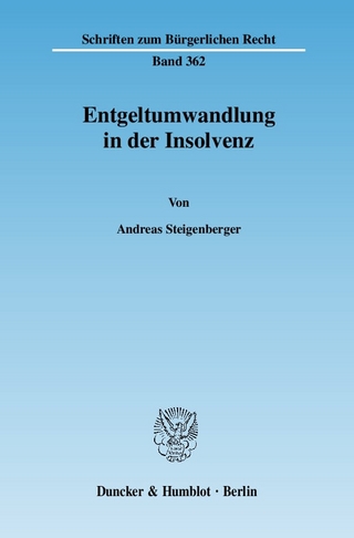 Entgeltumwandlung in der Insolvenz.