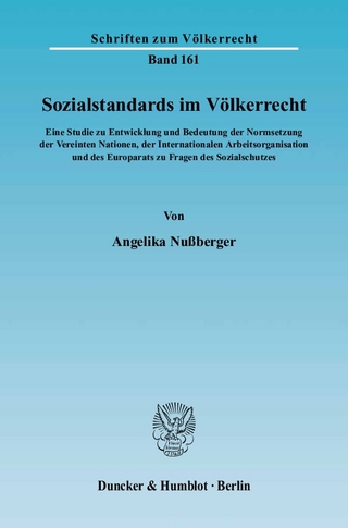 Sozialstandards im Völkerrecht.