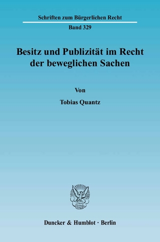Besitz und Publizität im Recht der beweglichen Sachen.