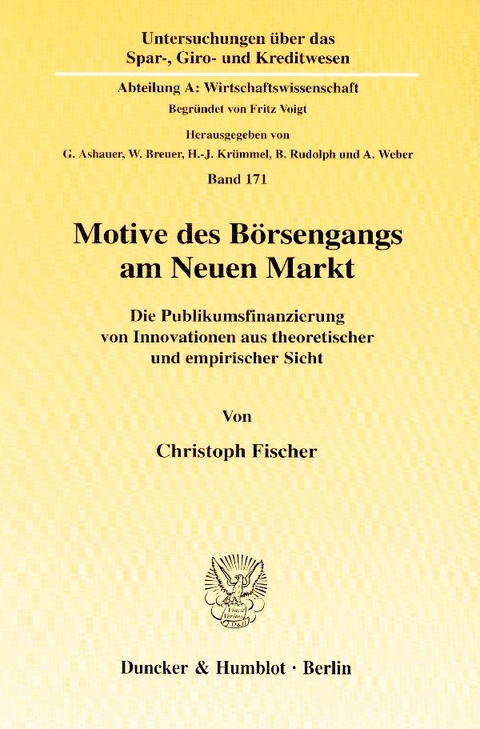 Motive des B&ouml;rsengangs am Neuen Markt. - Christoph Fischer
