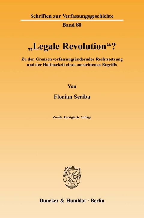 "Legale Revolution"? - Florian Scriba