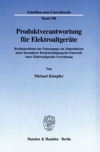 Produktverantwortung für Elektroaltgeräte.