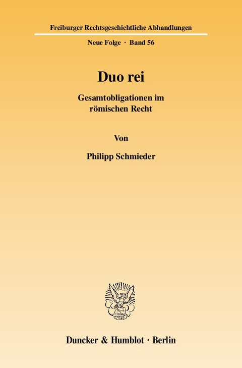 Duo rei. - Philipp Schmieder