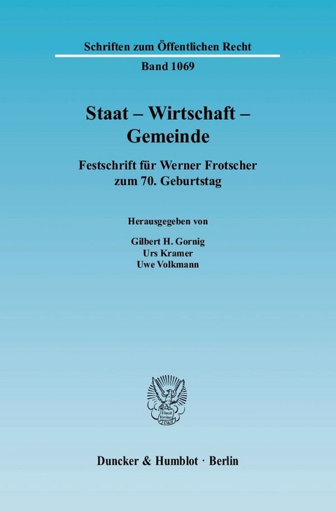 Staat - Wirtschaft - Gemeinde. - 