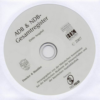 Allgemeine Deutsche Biographie & Neue Deutsche Biographie. Gesamtregister auf CD-ROM - Dritte Ausgabe. (Lieferung mit 23. Bd.)