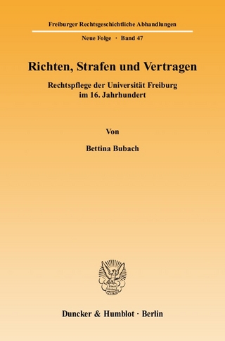 Richten, Strafen und Vertragen.