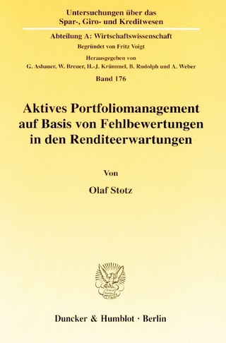 Aktives Portfoliomanagement auf Basis von Fehlbewertungen in den Renditeerwartungen.