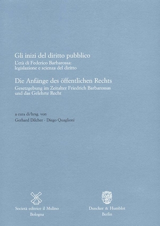 Die Anfänge des öffentlichen Rechts - Gli inizi del diritto pubblico.