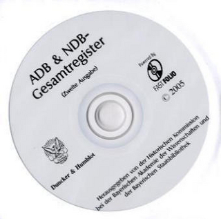 Allgemeine Deutsche Biographie & Neue Deutsche Biographie. Gesamtregister auf CD-ROM