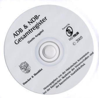 Allgemeine Deutsche Biographie & Neue Deutsche Biographie. Gesamtregister auf CD-ROM