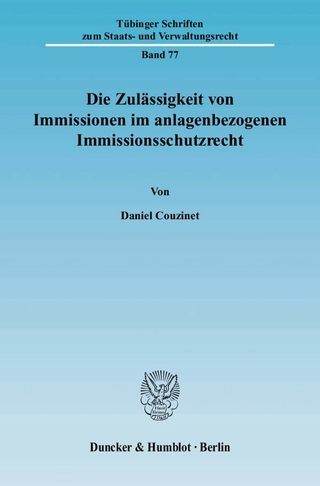 Die Zulässigkeit von Immissionen im anlagenbezogenen Immissionsschutzrecht.