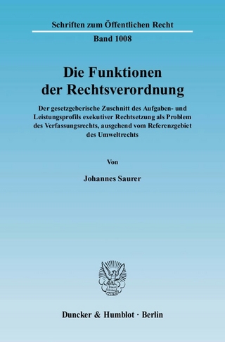 Die Funktionen der Rechtsverordnung.