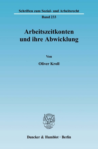 Arbeitszeitkonten und ihre Abwicklung.