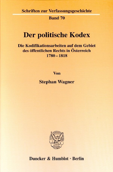Der politische Kodex. - Stephan Wagner