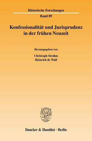 Konfessionalität und Jurisprudenz in der frühen Neuzeit.