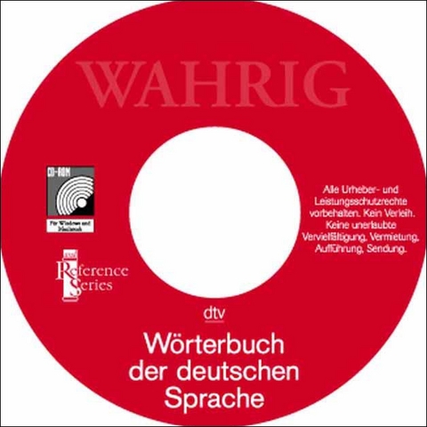 W&ouml;rterbuch der deutschen Sprache - Gerhard Wahrig