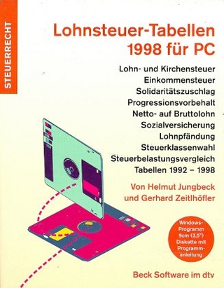Lohnsteuer-Tabellen 1998 für PC, m. 1 Diskette (3 1/2 Zoll)