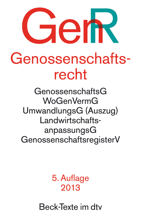 Genossenschaftsrecht GenR