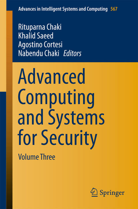 Advanced Computing and Systems for Security - 