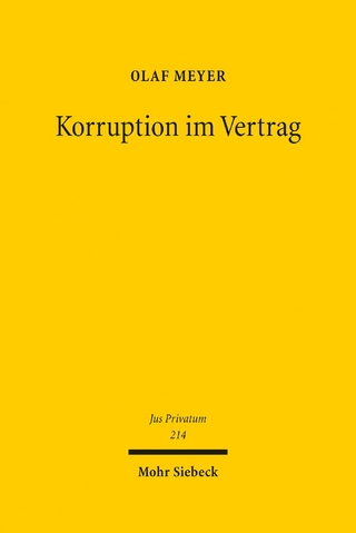 Korruption im Vertrag