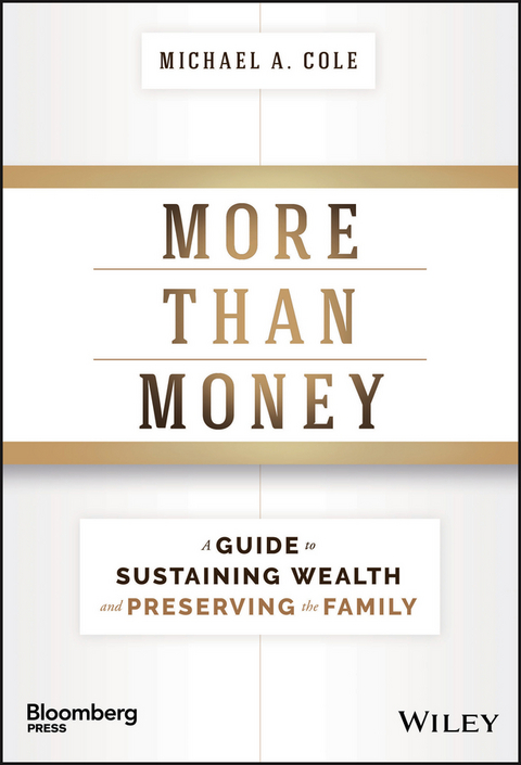 More Than Money - Michael A. Cole