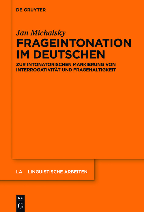 Frageintonation im Deutschen -  Jan Michalsky