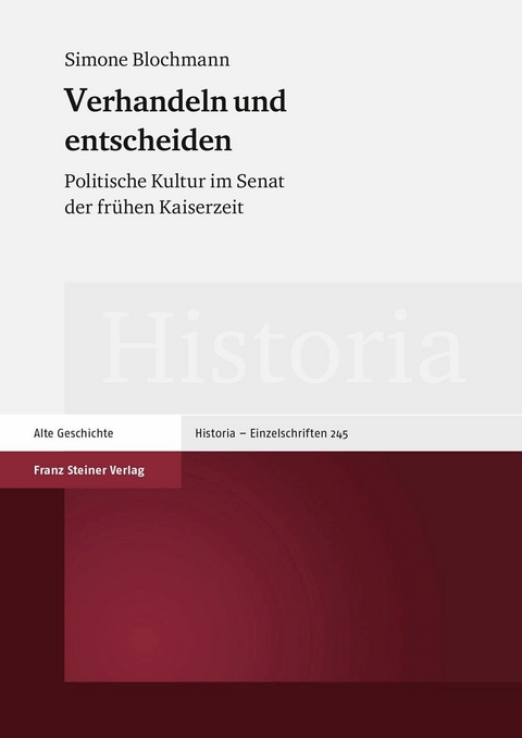 Verhandeln und entscheiden - Simone Blochmann