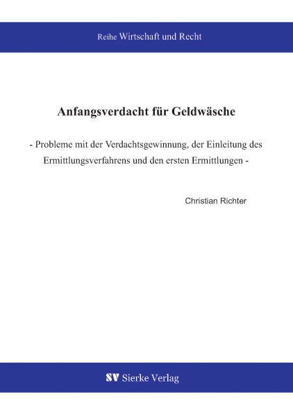 Anfangsverdacht f&uuml;r Geldw&auml;sche - Christian Richter