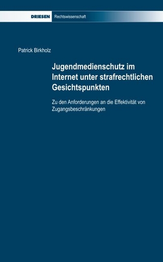 Jugendmedienschutz im Internet unter strafrechtlichen Gesichtspunkten