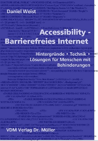 Accessibility – Barrierefreies Internet