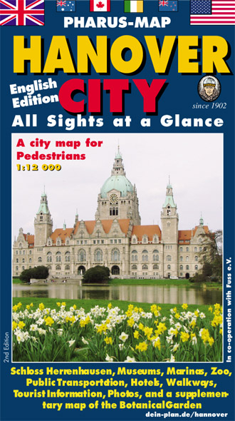 Pharus-Map Hanover City, 1:12000 - 