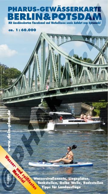 Pharus-Gew&auml;sserkarte Berlin & Potsdam