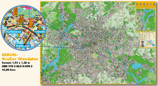 Pharus Wandplan Berlin - Grosse Ausgabe