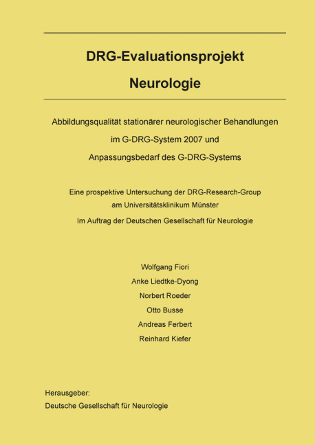 DRG-Evaluationsprojekt Neurologie - Wolfgang Fiori