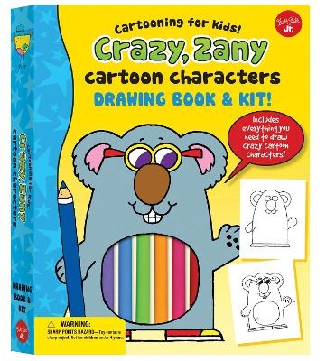 Crazy, Zany Cartoon Characters Drawing Book & Kit - Dave Garbot