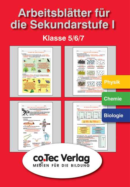 Arbeits- und &Uuml;bungsbl&auml;tter Physik /Chemie /Biologie Klasse 5-7
