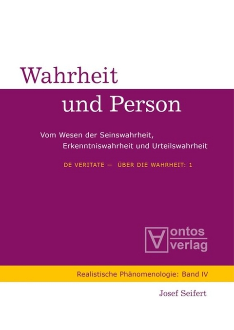 De Veritate - &Uuml;ber die Wahrheit