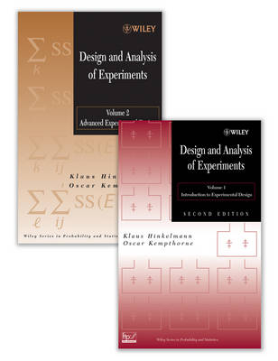 Design and Analysis of Experiments Set - Klaus Hinkelmann, Oscar Kempthorne