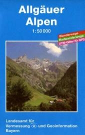 Topographische Sonderkarten Bayern. Sonderblattschnitte auf der Grundlage der amtlichen topographischen Karten, meist gr&ouml;ssere Kartenformate mit zus&auml;tzlichen thematischen Eintr&auml;gen: Wanderwege, Radwanderwege, kulturelle und touristische Informationen / Umgebungskarten 1:50000 (UK L) / Allg&auml;uer Alpen