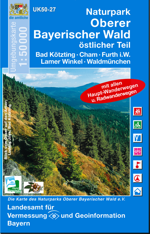 UK50-27 Naturpark Oberer Bayerischer Wald, &ouml;stlicher Teil - Breitband und Vermessung Landesamt f&uuml;r Digitalisierung  Bayern