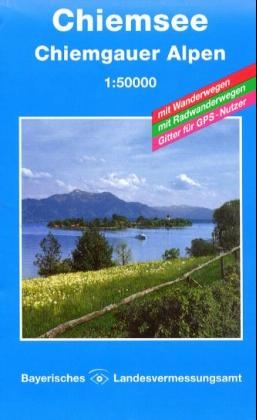 Topographische Sonderkarten Bayern. Sonderblattschnitte auf der Grundlage der amtlichen topographischen Karten, meist gr&ouml;ssere Kartenformate mit zus&auml;tzlichen thematischen Eintr&auml;gen: Wanderwege, Radwanderwege, kulturelle und touristische Informationen / Umgebungskarten 1:50000 (UK L) / Chiemsee