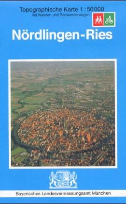 Topographische Sonderkarten Bayern. Sonderblattschnitte auf der Grundlage der amtlichen topographischen Karten, meist gr&ouml;ssere Kartenformate mit zus&auml;tzlichen thematischen Eintr&auml;gen: Wanderwege, Radwanderwege, kulturelle und touristische Informationen / Umgebungskarten 1:50000 (UK L) / Ries Hesselberg - N&ouml;rdlingen - Dinkelsb&uuml;hl