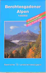 Topographische Sonderkarten Bayern. Sonderblattschnitte auf der Grundlage der amtlichen topographischen Karten, meist grössere Kartenformate mit zusätzlichen thematischen Einträgen: Wanderwege, Radwanderwege, kulturelle und touristische Informationen / Umgebungskarten 1:50000 (UK L) / Berchtesgadener Alpen