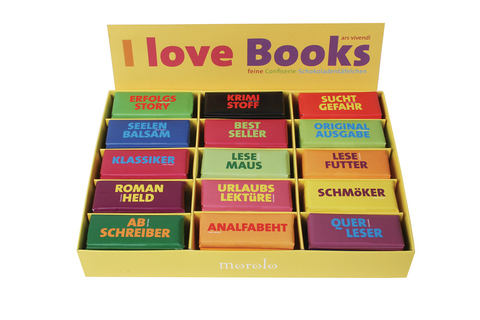 Schokolade "I Love Books"