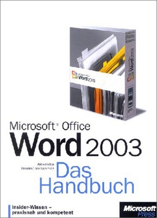 Microsoft Office Word 2003 - Das Handbuch