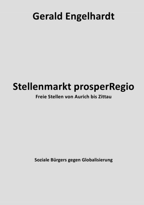 Stellenmarkt prosperRegio - Gerald Engelhardt