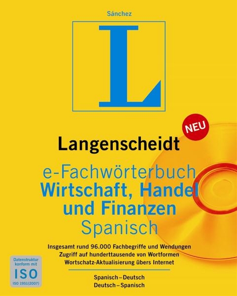 Langenscheidt e-Fachw&ouml;rterbuch Wirtschaft, Handel und Finanzen Spanisch - Celestino S&aacute;nchez