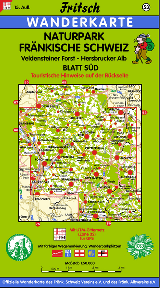 Naturpark Fränkische Schweiz - Blatt Süd