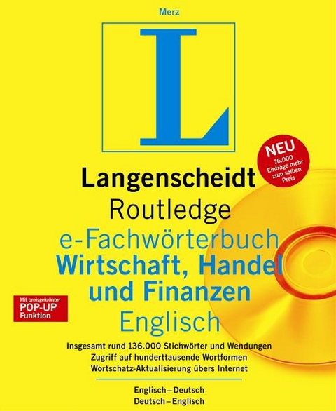 Langenscheidt e-Fachw&ouml;rterbuch 5.0 Wirtschaft, Handel und Finanzen Englisch - Ludwig Merz